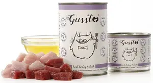 GUSSTO Консервы для кошек паштет с индейкой и уткой 200 г