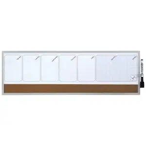 Magnetic Weekly Organiser Quartet Rexel 585 x 190 mm board, brown/white, magnetic accessory