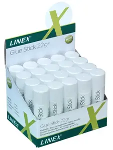 Glue stick Hamelin Linex GS22/D-20 for cardboard and paper, 22 g, pack of 20