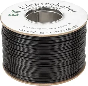 Speaker cable LP SMYp 2 x 1 mm black 100 m