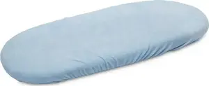 Fitted pram stroller sheet Sensillo 35x75 cm terry cotton blue