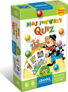 Настольная игра Granna Gra Mój pierwszy Quiz 2020 — детская викторина с вопросами и иллюстрациями
