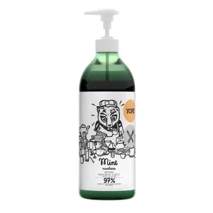 Dish detergent Yope 750 ml liquid, pump bottle, contains surfactants (Aqua, Ammonium Lauryl Sulfate, Alkyl Polyglucoside)