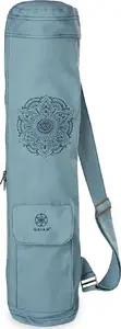 Yoga mat carrier cover Gaiam Niagara blue — protective carrying sleeve for yoga mat