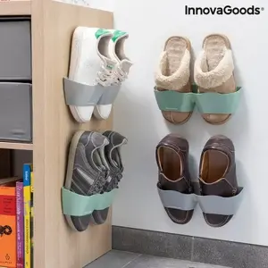 InnovaGoods самоклеящиеся держатели для обуви Shohold, набор 4 шт — настенные клипсы для хранения обуви