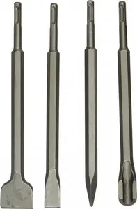 Drill Bit Set GEKO G40011 — 4-piece SDS Plus chisel bits 14 x 250 mm