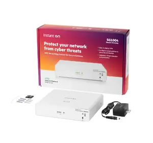 Gateway/controller HPE Networking Instant On Secure SG1004 — 10/100/1000 Mbps, 2 GB RAM, 4 GB flash, 980 Mbps firewall