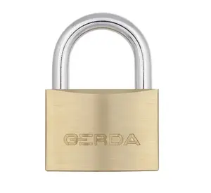 Padlock GERDA KMP40 — brass body, 40 mm, includes 3 keys