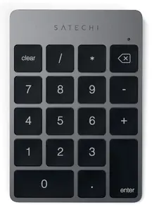 Keyboard Satechi ST-KSALKPM Numeric Bluetooth Grey — Bluetooth numeric keypad, battery-powered