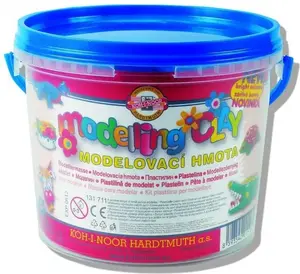Modeling Clay Set KOH-I-NOOR 8 colors in tub, 700 g, MPN 248975