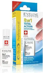 Nail treatment polish Eveline 8in1 12 ml – nail care and strengthening formula
