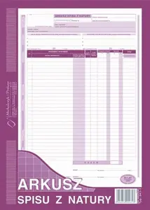 Form pad Michalczyk & Prokop A4 inventory sheet vertical 1+1 copy 48 sheets (38K032A)