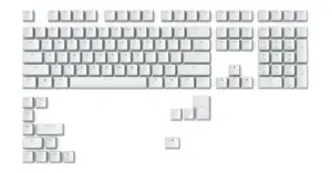 Taustiņu uzlikas Triton Glorious Doubleshot Keycaps V2 — ABS, baltas, saderīgas ar GMMK