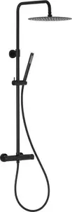 Shower system kfa² Moza Premium with thermostatic mixer, model 5736-920-81, black finish