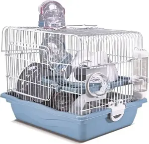 Panama Pet клетка для грызунов временного содержания PP-50634, 35,5×26,6×27,5 см, бело-голубая