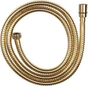 Shower hose FERRO W35 gold 150 cm, flexible metal hose for hand shower