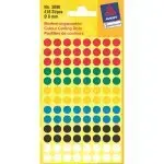 Self‑adhesive round labels Avery Zweckform Ø 8 mm, 416 pcs, model 3090
