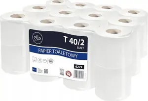 Tualetes papīrs Ellis T40/2 balts, 24 ruļļi (MPN PAP000154)