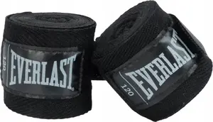 Бандаж для рук боксерский Everlast дышащий 305 см, черный, эластичный фиксатор