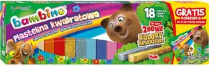 Modeling Clay Set Bambino - 18 Colors, Square Blocks