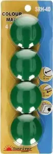 Magnesy 40 mm ARGO WF 607305 green set of 4 – magnetic discs