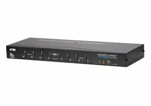 KVM slēdzis ATEN CS1768 zils — 8 portu USB, DVI-I, max digitālais 1920x1200 / analogais 2048x1536, metāla korpuss