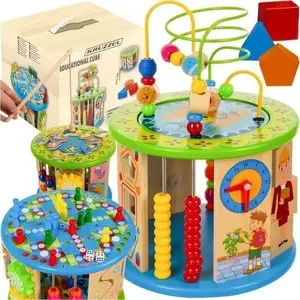 Educational Wooden Cube Kruzzel model 24670 — Kruzzel wooden learning toy