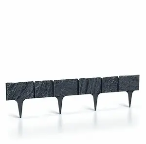 Garden edging Prosperplast Garden Stone antracyt 3.9 m – landscape border strip