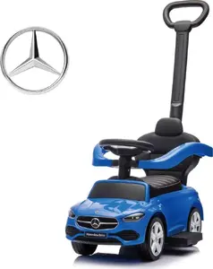 Ratiņš ar rokturi Milly Mally Mercedes C-Class Deluxe Blue — modelis 6110-PMI