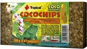 Cocochips 500g substrate chips for terrarium plants and reptiles — Tropical