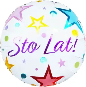 Foil Balloon GoDan Sto Lat! 46 cm – single universal celebration balloon