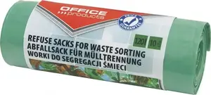 Bin Bags Office Products 120 l 10 pcs LDPE for Glass Segregation Green