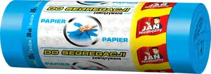 Sarantis waste segregation bags 35 L blue, pack of 20 (8571019499)