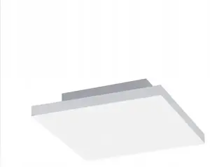 Griestu lampa LEUCHTENDIREKT Canvas Turnable 2700–5000K, balta, 29,5×29,5 cm