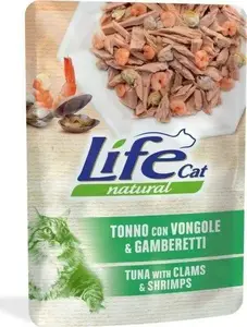 Корм для кошек Life Pet Care LIFE CAT 70 г — тунец, моллюски и креветки (пауч)
