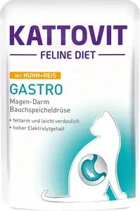 Влажный корм для кошек Triton 85 г — для взрослых, курица и рис, саше