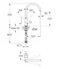 GROHE Minta Chrome virtuves jaucējkrāns viena sviras Photo 2