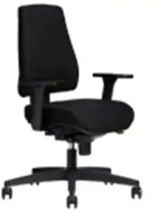 Office chair No name Operator 116951, black with armrests