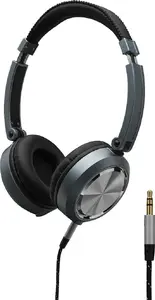 Наушники Monacor MD-460 проводные, оголовье, охватывающие (circumaural), 10–20000 Гц, кабель 1.2 м, 120 г, серо‑серебристые