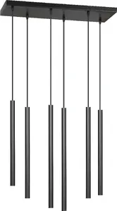 Подвесной светильник ORNO HARMONI, цоколь G9, макс. 6×20 Вт, черный