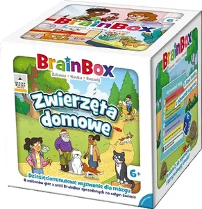 Rebel BrainBox — educational card game 'Zwierzęta domowe' for memory and knowledge
