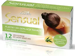 Facial Wax Strips Joanna Sensual Aloe, 12 strips (1 pack)