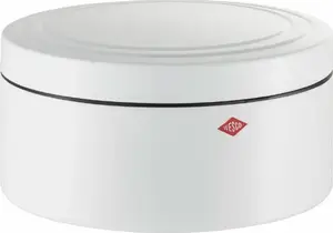 Хлебница Wesco Classic Line круглая белая матовая – металлическая хлебница
