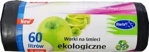 Atkritumu maisi Stella Pack 60 l, ekoloģiski, 10 gab. ruļlī