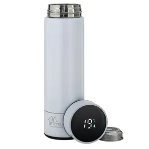 Extralink termokrūze MUG-SMART500 — 500 ml ar temperatūras displeju, nerūsējošais tērauds, balta