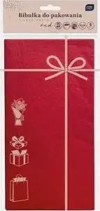 Wrapping tissue paper INTERDRUK 50x70 cm, 5 sheets, red