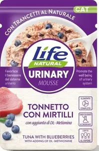 Wet Cat Food Life Pet Care LIFE CAT Urinary Tuna with Blueberries 70 g pouch
