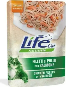 Wet Cat Food Life Pet Care LIFE CAT 70 g — Chicken, Salmon and Carrots, single pouch
