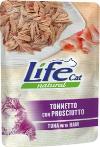 Cat wet food pouch Life Pet Care LIFE CAT 70 g — Tuna and Ham