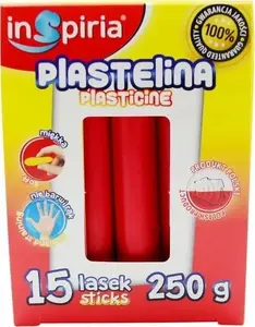 Modeling clay set SCHEMAT Plastelina red 15 sticks, total 250 g